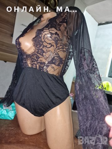 Боди с дълъг ръкав , снимка 4 - Корсети, бюстиета, топове - 39804243