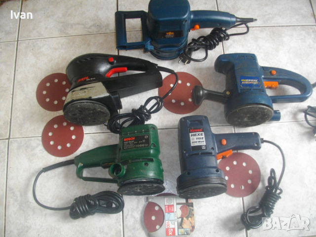 Bosch-Kress-Skil-Top Craft-Nu Power-430W-420W-380W-200W-190W-Кръгъл Ексцентър Виброшлайф-Швейц/Герм, снимка 4 - Други инструменти - 36538109