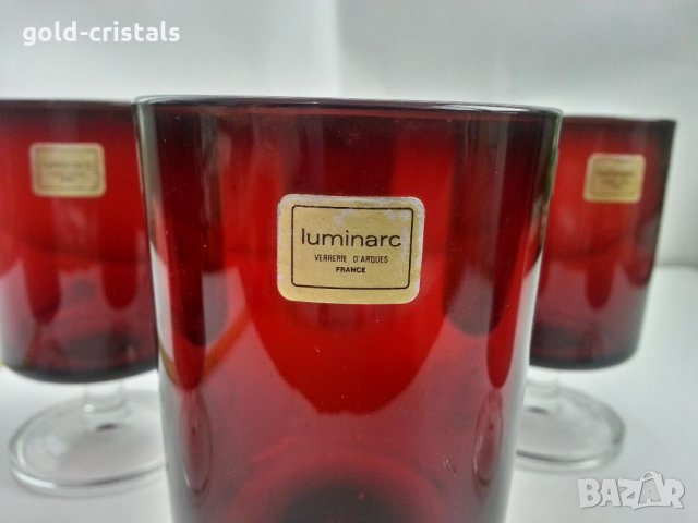 Френски чаши цветно стъкло , снимка 4 - Антикварни и старинни предмети - 33271140