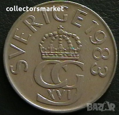5 крони 1983, Швеция, снимка 2 - Нумизматика и бонистика - 28406965