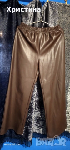 Дамски кожен панталон, снимка 4 - Панталони - 52898153