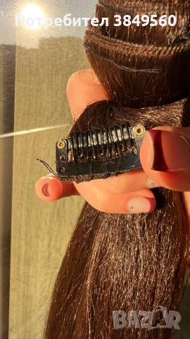 Еистеншъни / удължения за коса 100% славянска коса, снимка 7 - Аксесоари за коса - 53398651