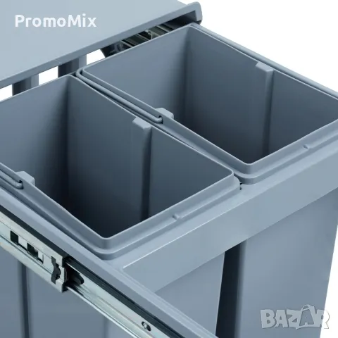 Кош за отпадъци Relaxdays 10027287 31л За вграждане кош за боклук разделно събиране 3 отделения, снимка 5 - Други стоки за дома - 49166688