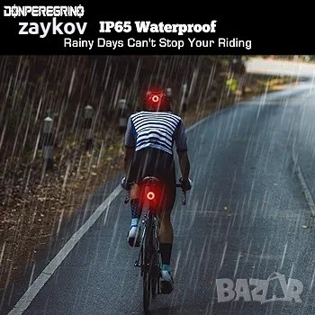 DONPEREGRINO M2 Задна светлина за велосипед Компактна до 90 часа живот на батерията, снимка 3 - Части за велосипеди - 44111216