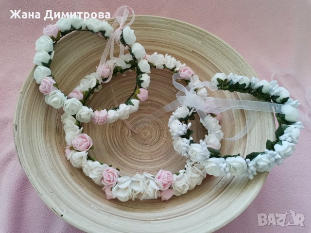 Ръчно изработени венчета , снимка 4 - Аксесоари за коса - 33662849