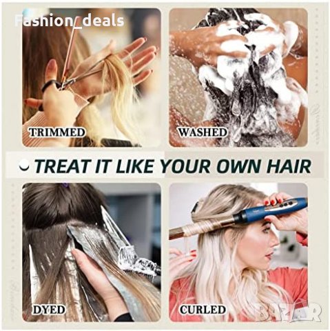 Нова удължаваща коса ленти Треса удължения Прическа 45см жена красота, снимка 6 - Други - 40121004