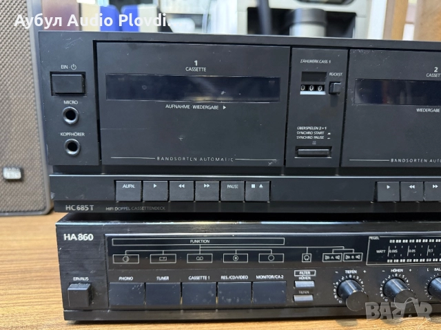 Telefunken HA-860 Усилвател и Telefunken HC-685T Двоен Касетефон , снимка 4 - Аудиосистеми - 52175035