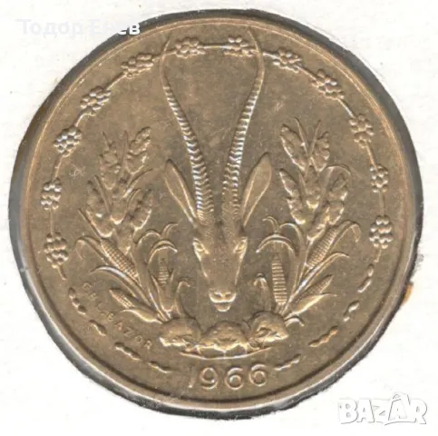 Western Africa(BCEAO)-10 Francs-1966-KM# 1a