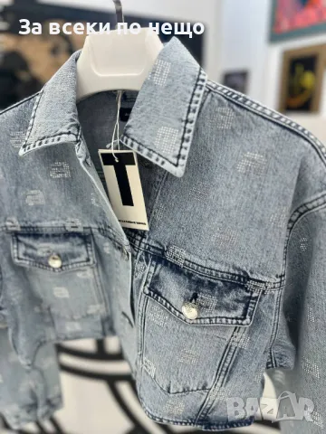 Alexander Wang Дамско Късо Дънково Яке Александър Уанг Код A585, снимка 2 - Якета - 50370505