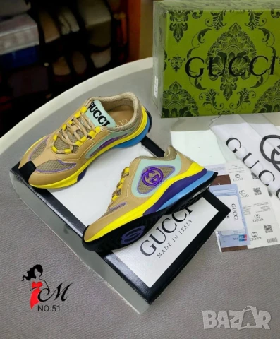 дамски маратонки от естествена кожа gucci , снимка 4 - Маратонки - 50745370