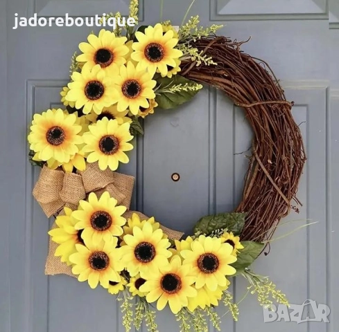 10 бр Изкуствен слънчоглед за декорация, снимка 3 - Изкуствени цветя - 51983856