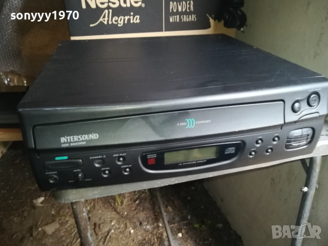 INTERSOUND CDC 8603RM 3 DISC ROTARY CD PLAYER-ВНОС SWISS 0911251842LCHERY2, снимка 3 - Ресийвъри, усилватели, смесителни пултове - 52353771