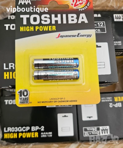 TOSHIBA алкални батерии ААА, снимка 1