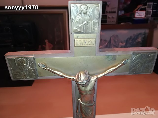 ГОЛЯМ КРЪСТ С ХРИСТОС ОТ ГЕРМАНИЯ 2801231442L, снимка 8 - Антикварни и старинни предмети - 39465208
