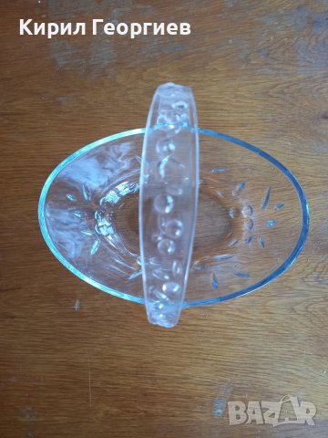 Стъклена  фруктиера  , снимка 2 - Други - 36618429