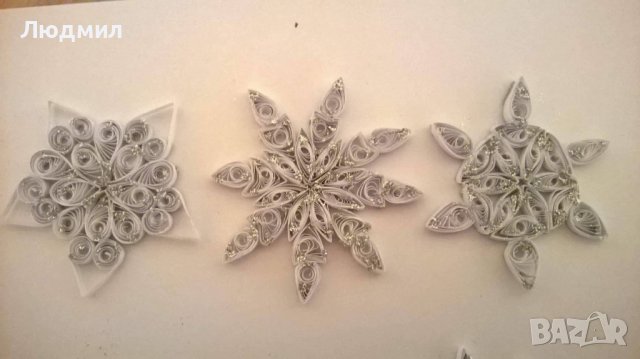 Коледни снежинки и други украшения за елха , снимка 2 - Други - 38062164