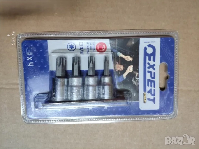 KINGFISHER 3/8 6броя вложки-Накрайници torx TAMPER PROOF. EXPERT BY FACOM 3/8 4броя вложки torx  , снимка 3 - Други инструменти - 52927487