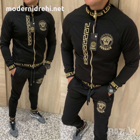 Mъжки спортен екип Versace черен, снимка 3 - Спортни дрехи, екипи - 28594885