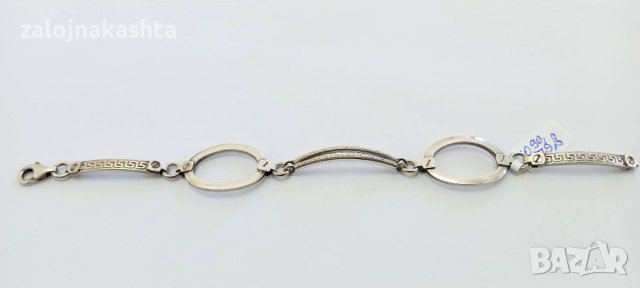 Сребърна гривна-10,96гр/925, снимка 4 - Гривни - 37246973