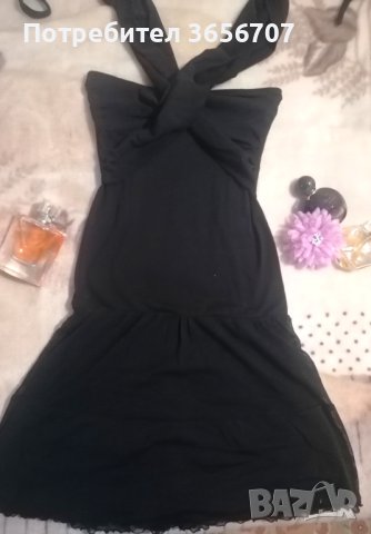 Къса черна рокля, снимка 1 - Рокли - 43450537