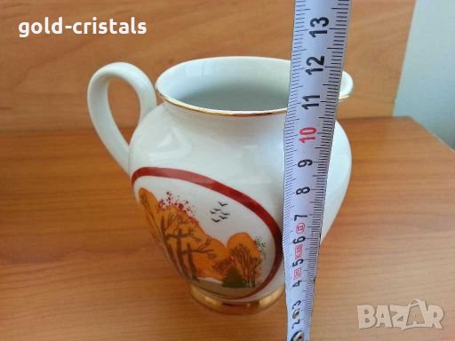 Руски порцелан лфз чайник и латиера , снимка 6 - Антикварни и старинни предмети - 28623080