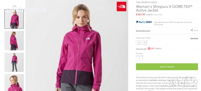 The North Face Women's Shinpuru II GORE-TEX Active Jacket, снимка 3 - Якета - 26588975
