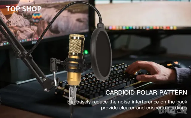 Професионален кондензаторен микрофон със стойка и аксесоари FUNGAT, снимка 10 - Микрофони - 48788695