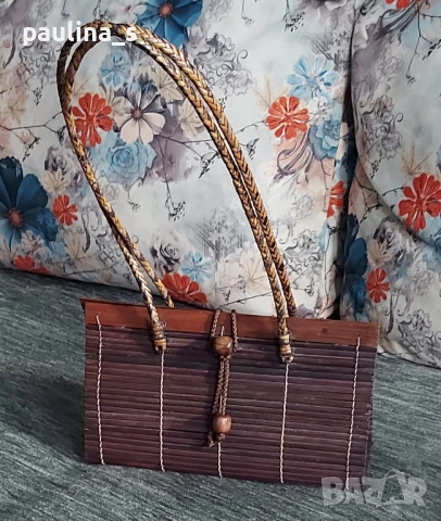 Два различни броя / Дамска чанта / клъч и бамбук, снимка 15 - Чанти - 47385146