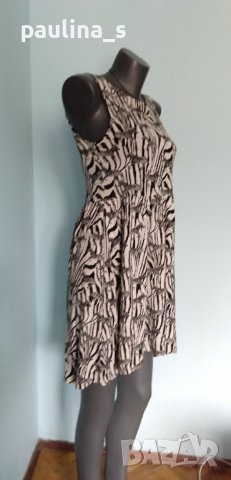 Еластична маркова рокля тип туника в зебра принт "H&M"® / унисайз , снимка 4 - Рокли - 36934530