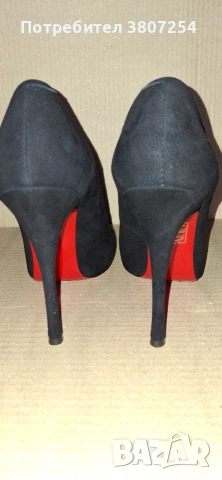 Дамски обувки на ток. Естествен велур. , снимка 3 - Дамски ежедневни обувки - 53284018