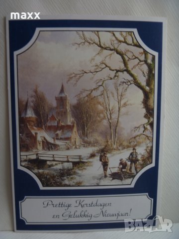 Картичка зима Presttige Kerstdagen en Gelukkig Nieuwajaar 11