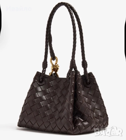 Чанта естествена кожа  тип bottega veneta, снимка 4 - Чанти - 52569048