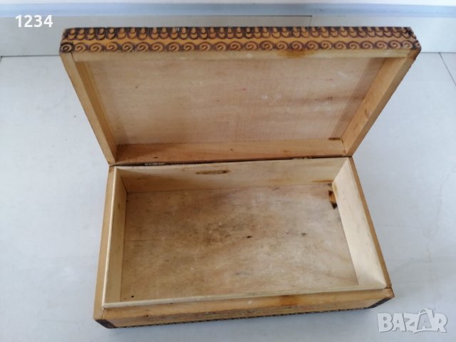 Дървена кутия 24 х 14 h 6.5 см. , снимка 6 - Други стоки за дома - 32536639