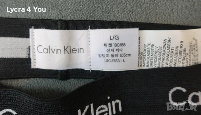 Calvin Klein L/XL мъжки черен памучен джокстрап, снимка 4 - Бельо - 50382841