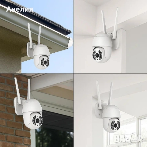 Безжичен WiFi комплект с 4 камери 4К Ultra HD+DVR за видеонаблюдение, снимка 2 - Комплекти за видеонаблюдение - 53330356