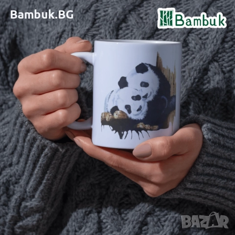 Чаша ,,Keep calm and love pandas”, снимка 4 - Чаши - 52576728