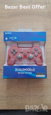 PS3 Dualshock - Безкабелен вибриращ джойстик-контролер Плейстейшън, снимка 4 - PlayStation конзоли - 43242644