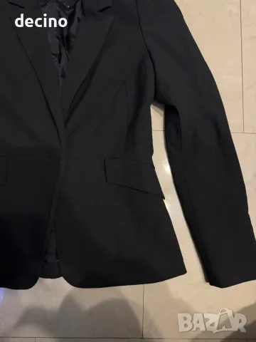 Черно сако Zara S размер, снимка 2 - Сака - 50423124