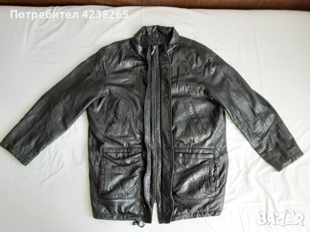 кожено яке, шуба "LCCollection" черно, естествена кожа, снимка 2 - Якета - 52929254