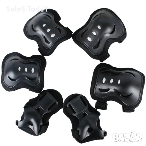 Детски наколенки, Комплект протектори за колена, лакти и длани, снимка 2 - Аксесоари за велосипеди - 35386989