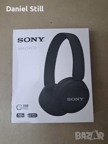Стерео Безжични Bluetooth слушалки SONY WH-CH520B, снимка 3 - Bluetooth слушалки - 43412062
