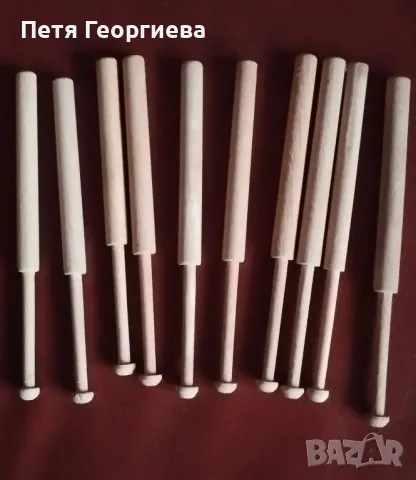 Дървени совалки за калоферска дантела 