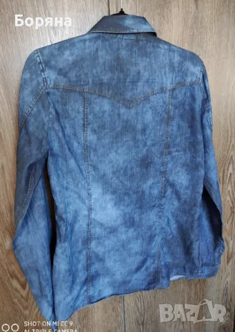 НАМАЛЕНА - Bogner Jeans нова дънкова риза , снимка 14 - Ризи - 41104394