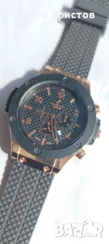 Мъжки луксозен часовник Hublot Gold Edition Limited , снимка 4 - Мъжки - 47362856