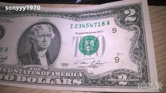 КОЛЕКШЪН-two dollars-usa-рядка банкнота, снимка 3 - Колекции - 26897775