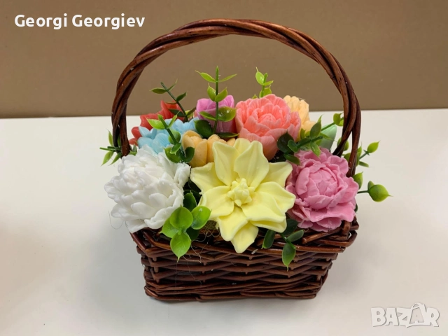 цветя изработени с глицеринов ароматен сапун и Българска роза 🌹 Стара Загора Център., снимка 8 - Изкуствени цветя - 52838911