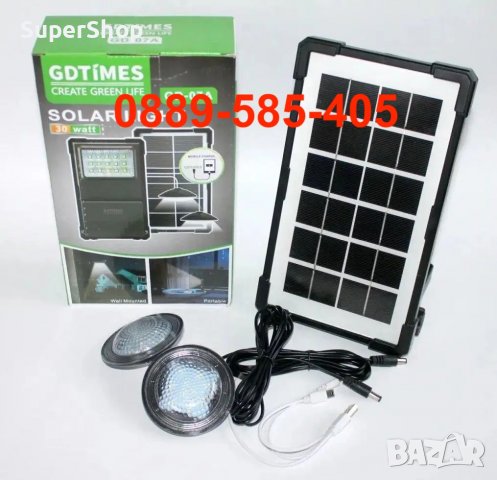 Преносима Къмпинг Система LED соларни Лампи прожектор соларен gdlite крушка крушки