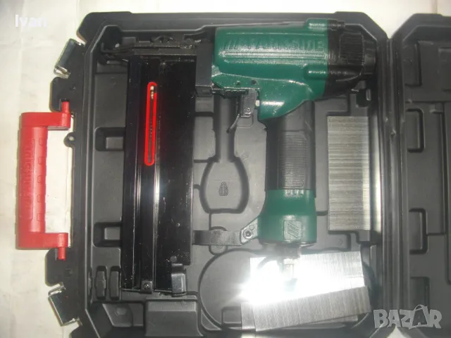 НОВ КОМБИНИРАН СКОБИ ПИРОНИ 50мм ПНЕВМАТИЧЕН ТАКЕР PARKSIDE 2020 година, снимка 4 - Други инструменти - 49651740