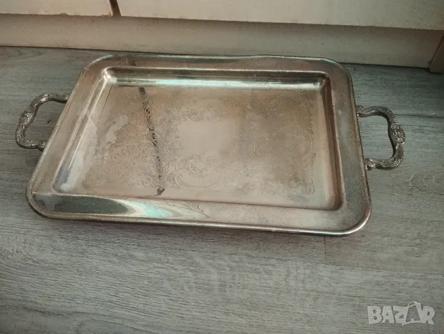 Посребрен поднос,табла