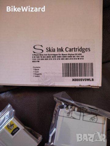 Skia Ink комплект от 4-ри тонера за Epson Stylus , снимка 2 - Консумативи за принтери - 40274923